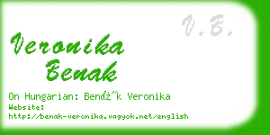 veronika benak business card